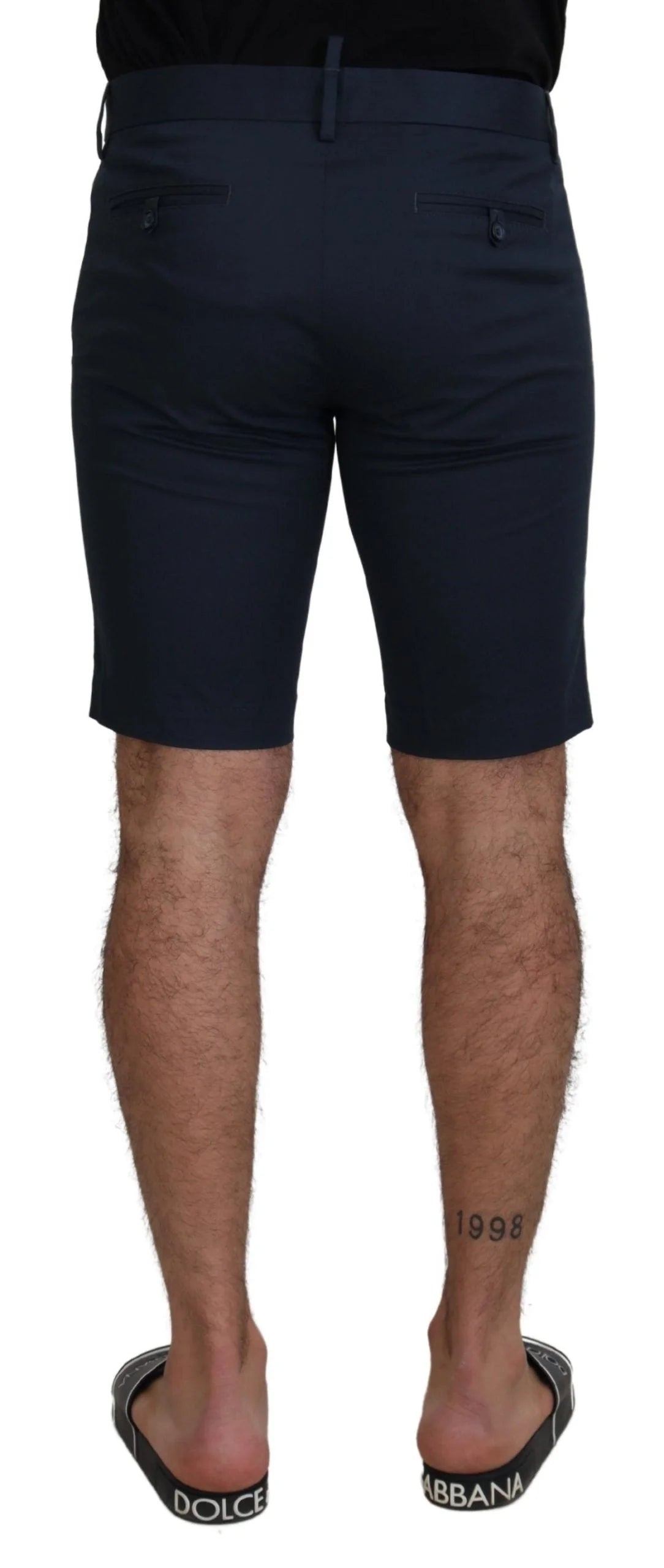 Dolce & Gabbana Blue Bermuda Low Waist Men Shorts - IT44 | XS - Bermudas