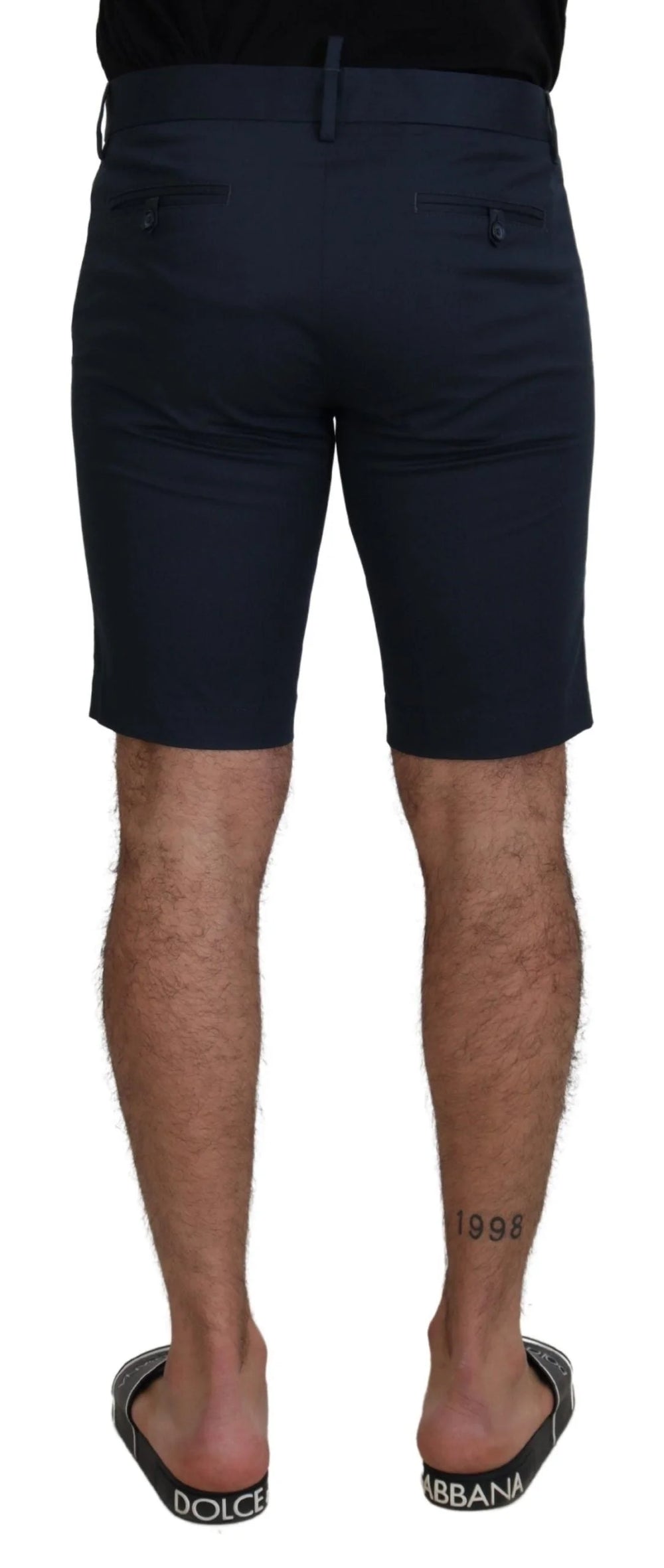 Dolce & Gabbana Blue Bermuda Low Waist Men Shorts - IT44 | XS - Bermudas