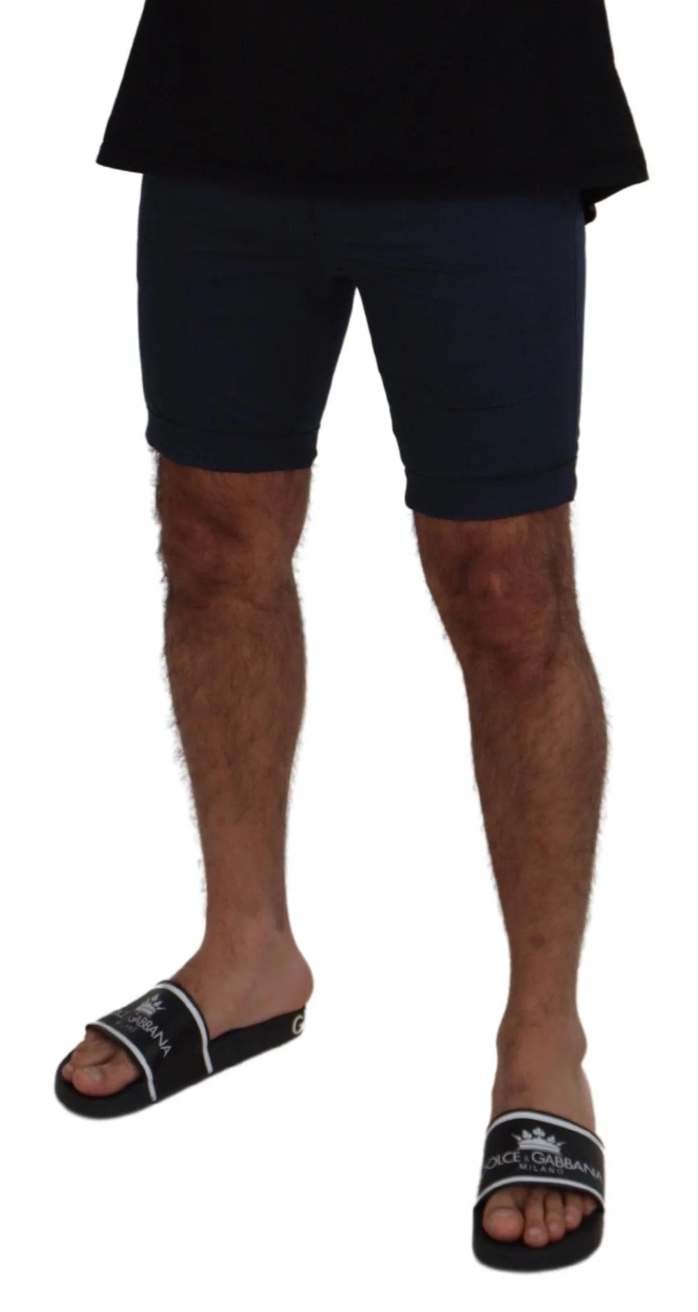 Dolce & Gabbana Blue Bermuda Low Waist Men Shorts - IT44 | XS - Bermudas
