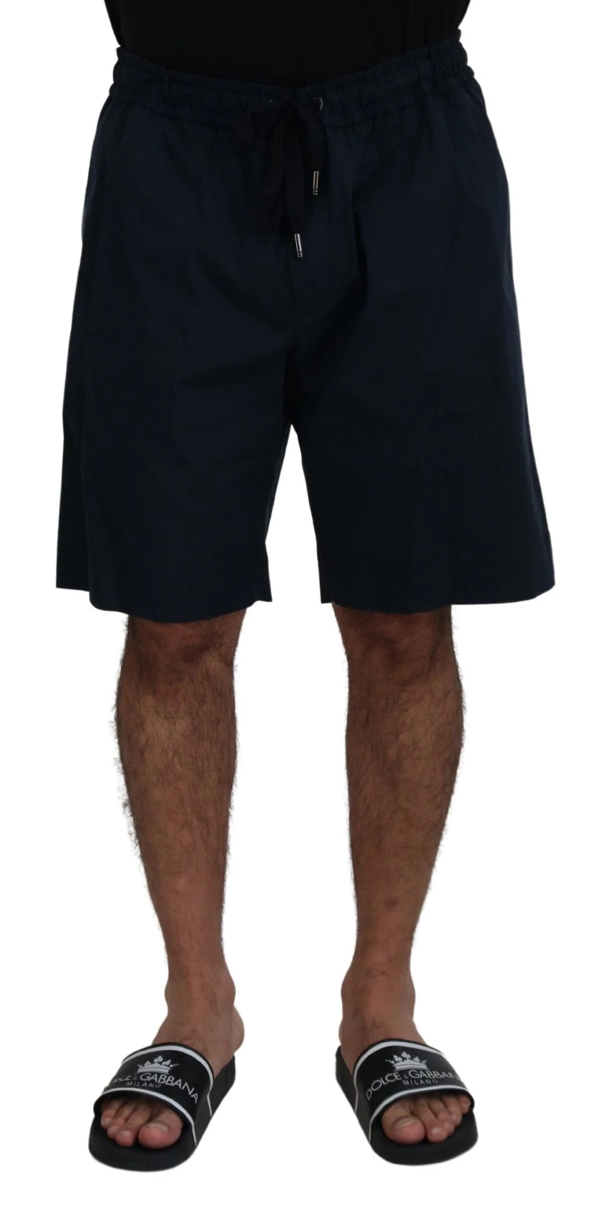 Dolce & Gabbana Blue Bermuda Mid Waist Casual Shorts - IT58 | XXL - Bermudas