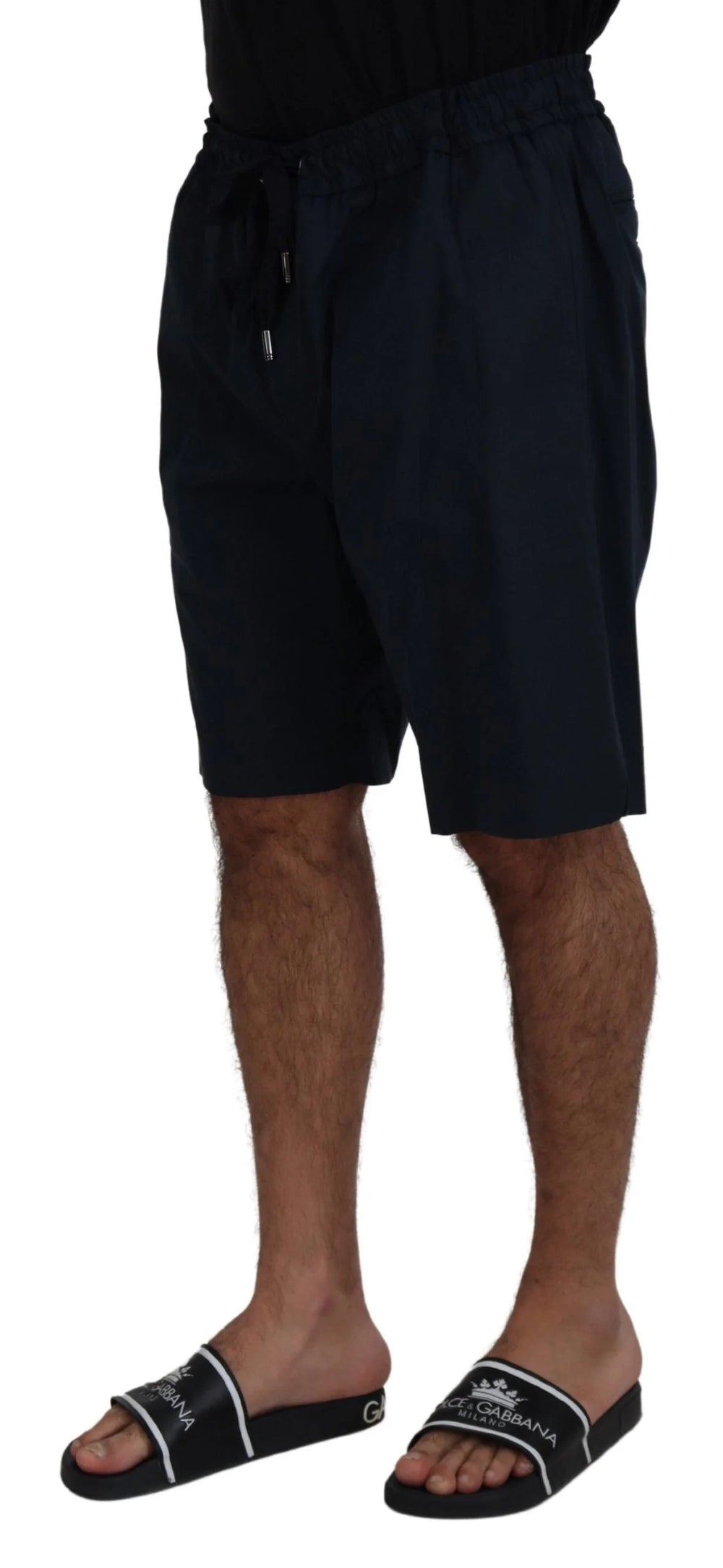 Dolce & Gabbana Blue Bermuda Mid Waist Casual Shorts - IT58 | XXL - Bermudas
