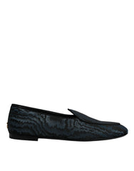 Dolce & Gabbana Blue Black Flats Men Loafers Dress Shoes - EU41.5/US8.5 - Flats