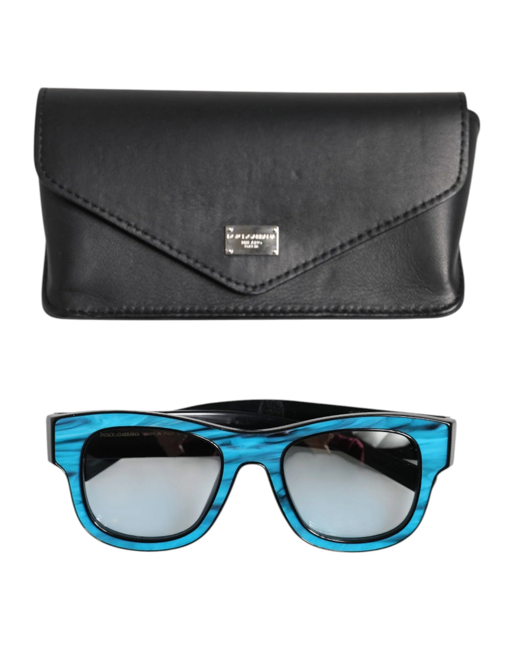 Dolce & Gabbana Blue Black Marbled Metal DG2215K Eyewear Sunglasses - Sunglasses