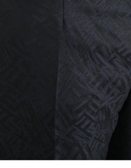 Dolce & Gabbana Blue Brocade Wool Skinny Men Dress Pants - IT56 | XXL - Trousers