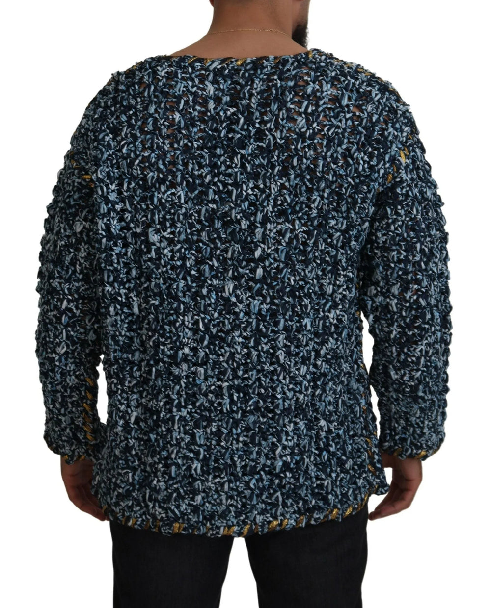Dolce & Gabbana Blue Button Cardigan Fatto A Mano Sweater - Cardigans