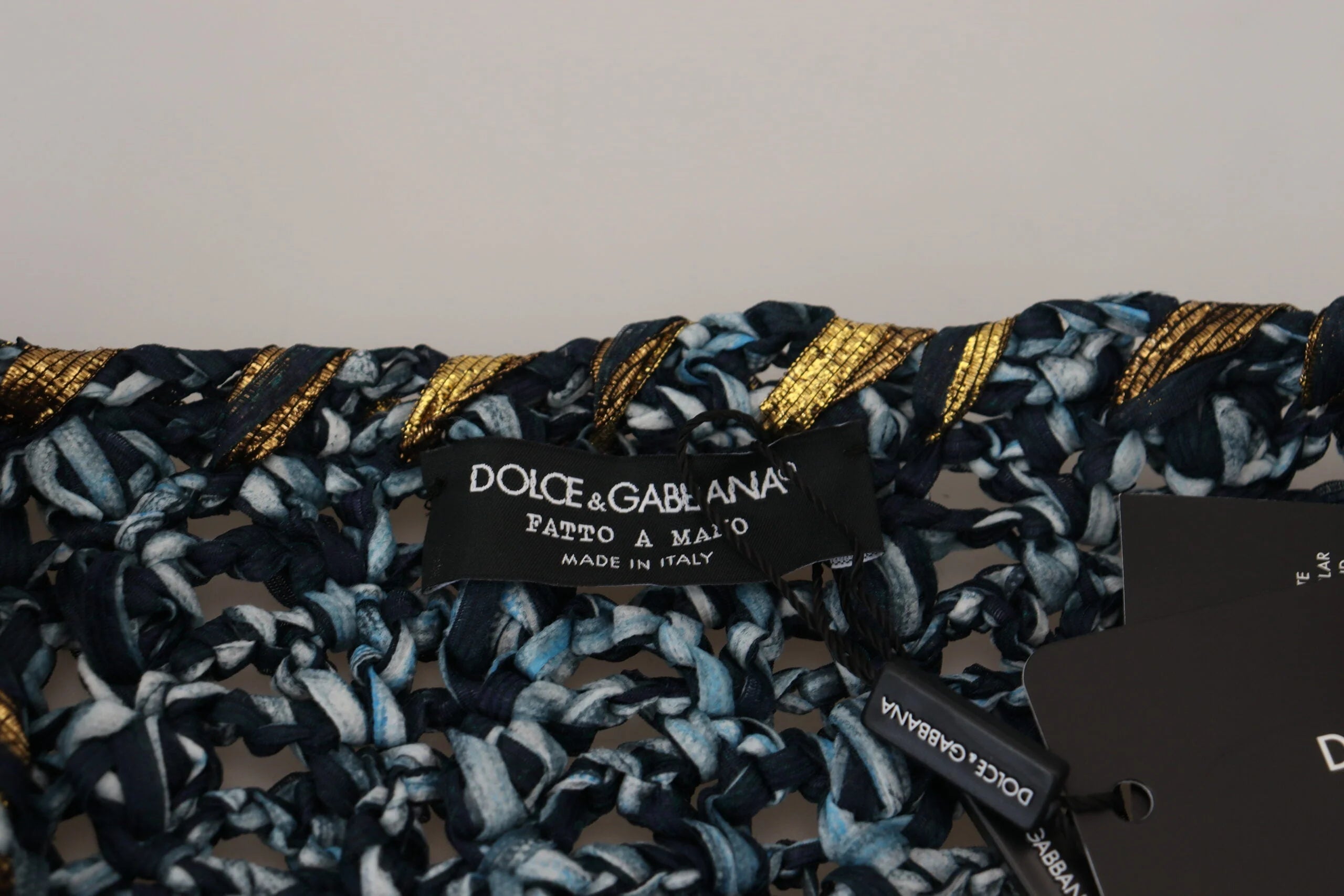 Dolce & Gabbana Blue Button Cardigan Fatto A Mano Sweater - Cardigans