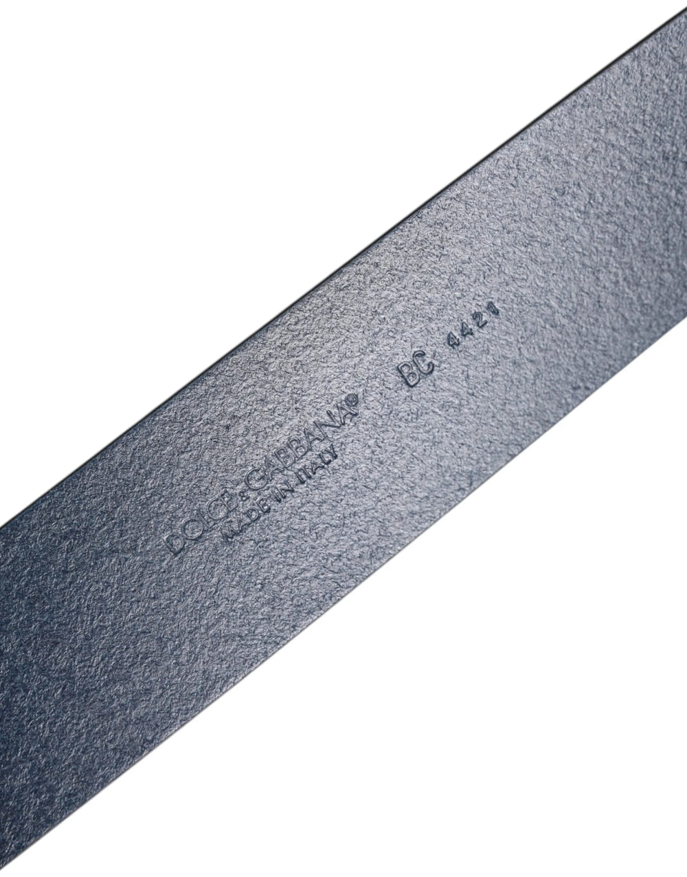 Dolce & Gabbana Blue Calf Leather Classic Metal Buckle Belt - 115 cm / 46 Inches - Belts