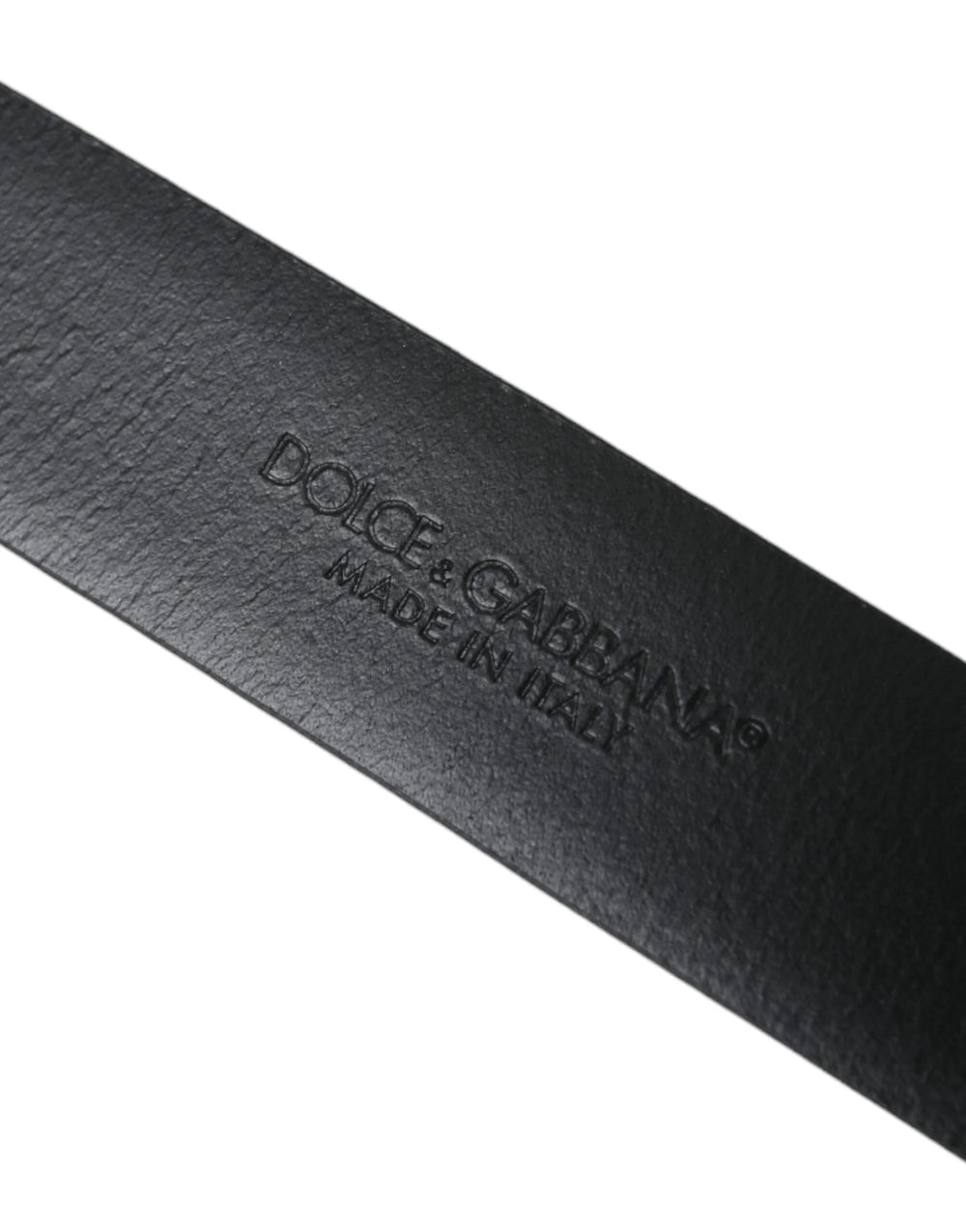 Dolce & Gabbana Blue Calf Leather Gold Metal Buckle Belt Men - 110 cm / 44 Inches - Belts