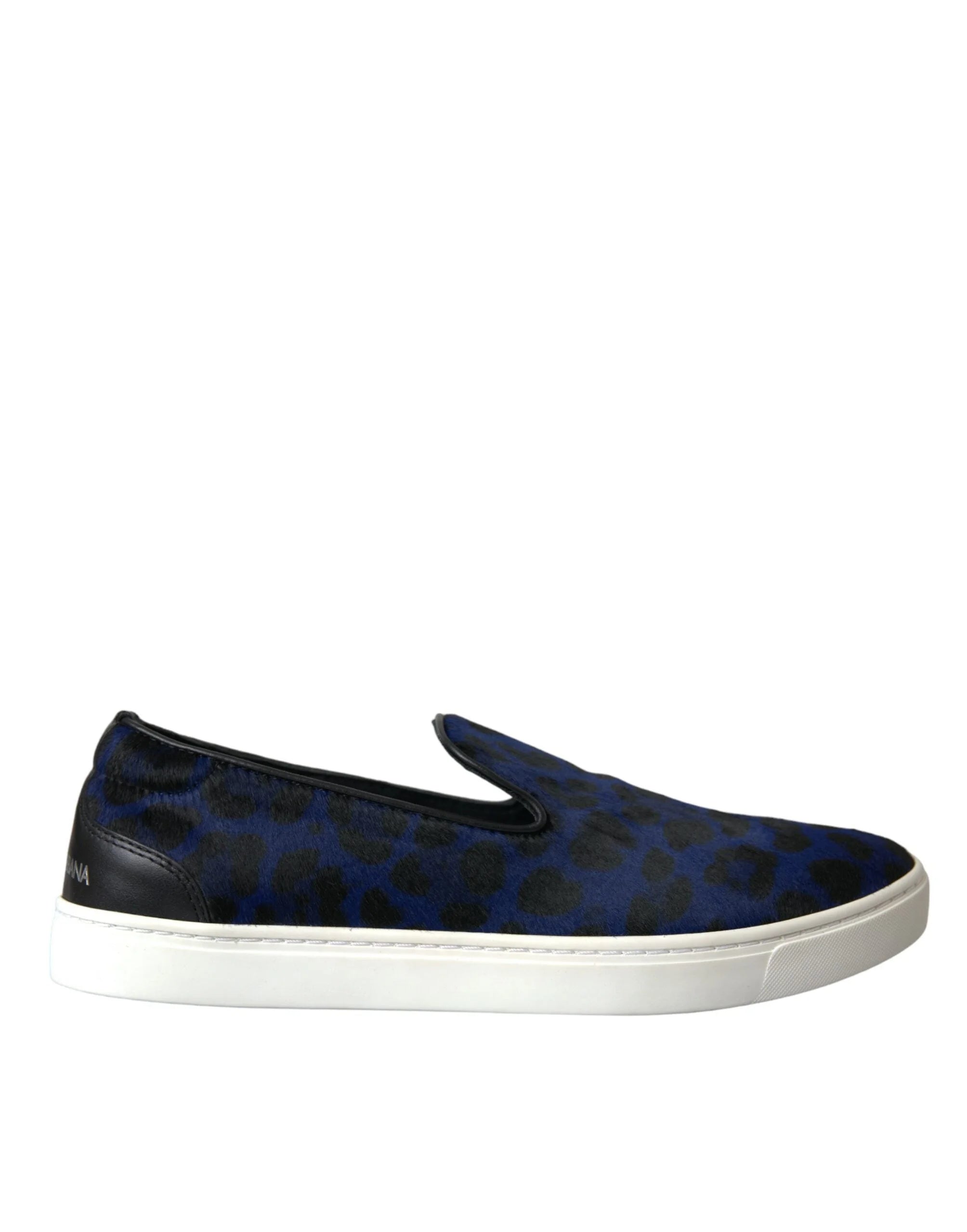 Adidași Dolce & Gabbana Leopard din piele de vițel albastră - EU40.5/US7.5