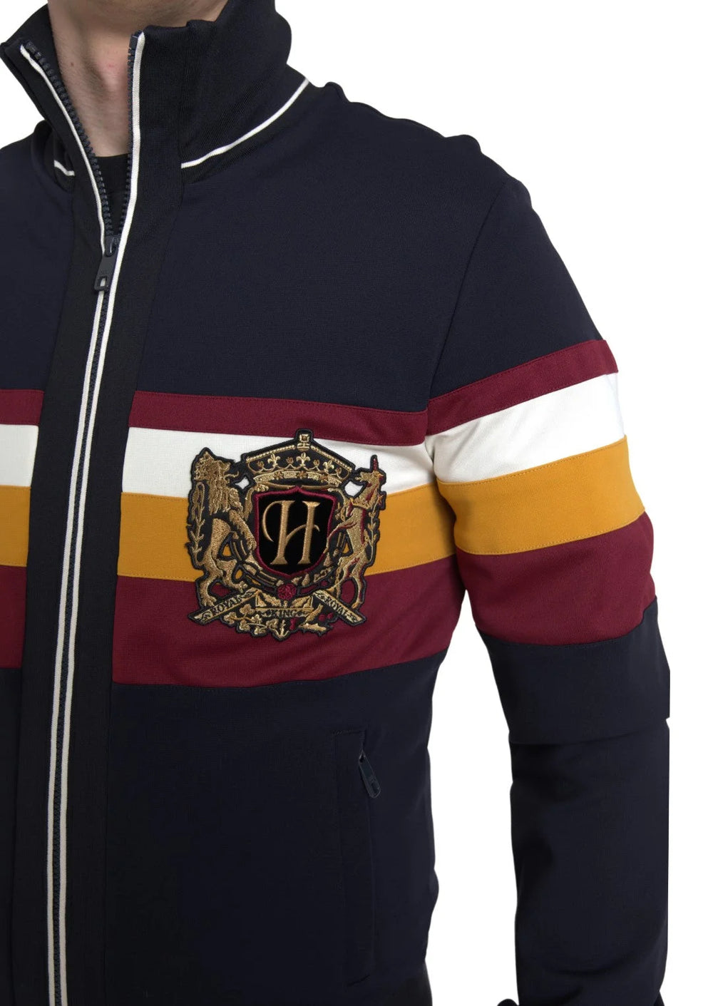 Dolce & Gabbana Blue Cardigan Heraldic Full Zip Sweater - IT42 | XS - Cardigans