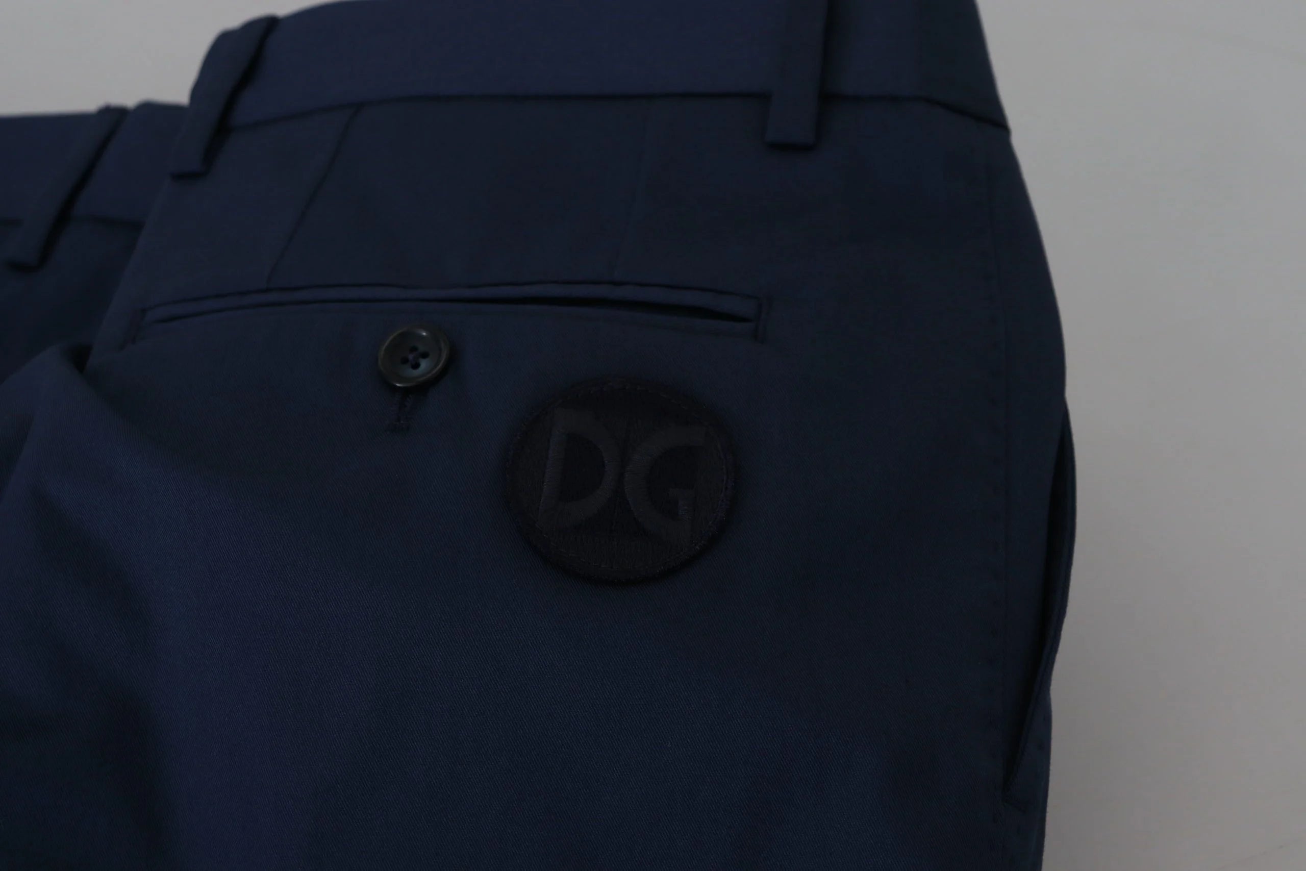 Dolce & Gabbana Blue Chinos Cotton Stretch Casual Shorts - Chino Shorts