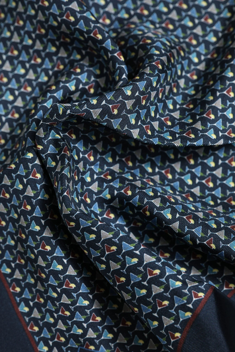 Dolce & Gabbana Blue Cocktail Silk Square Foulard Scarf - Scarves & Shawls