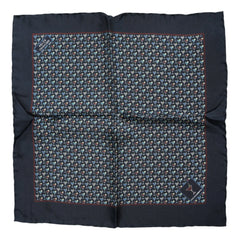Dolce & Gabbana Blue Cocktail Silk Square Foulard Scarf - Scarves & Shawls