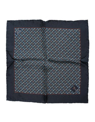 Dolce & Gabbana Blue Cocktail Silk Square Foulard Scarf - Scarves & Shawls