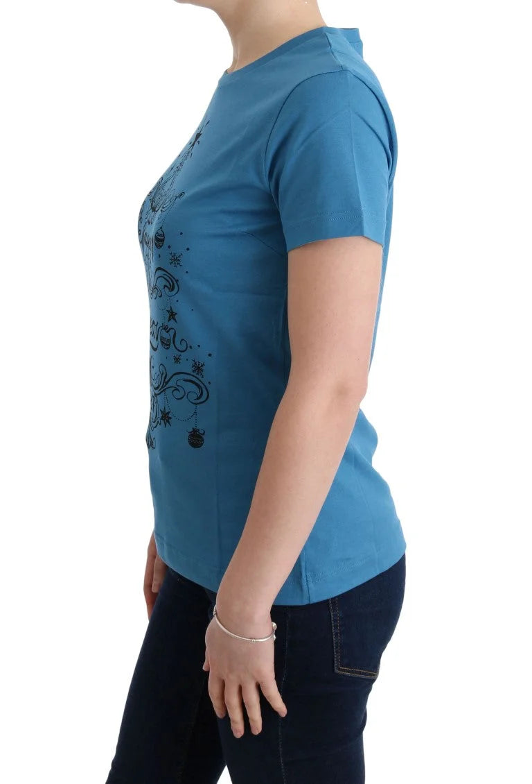 Dolce & Gabbana Blue Cotton 2017 Motive T-Shirt - IT44|L - T-Shirts