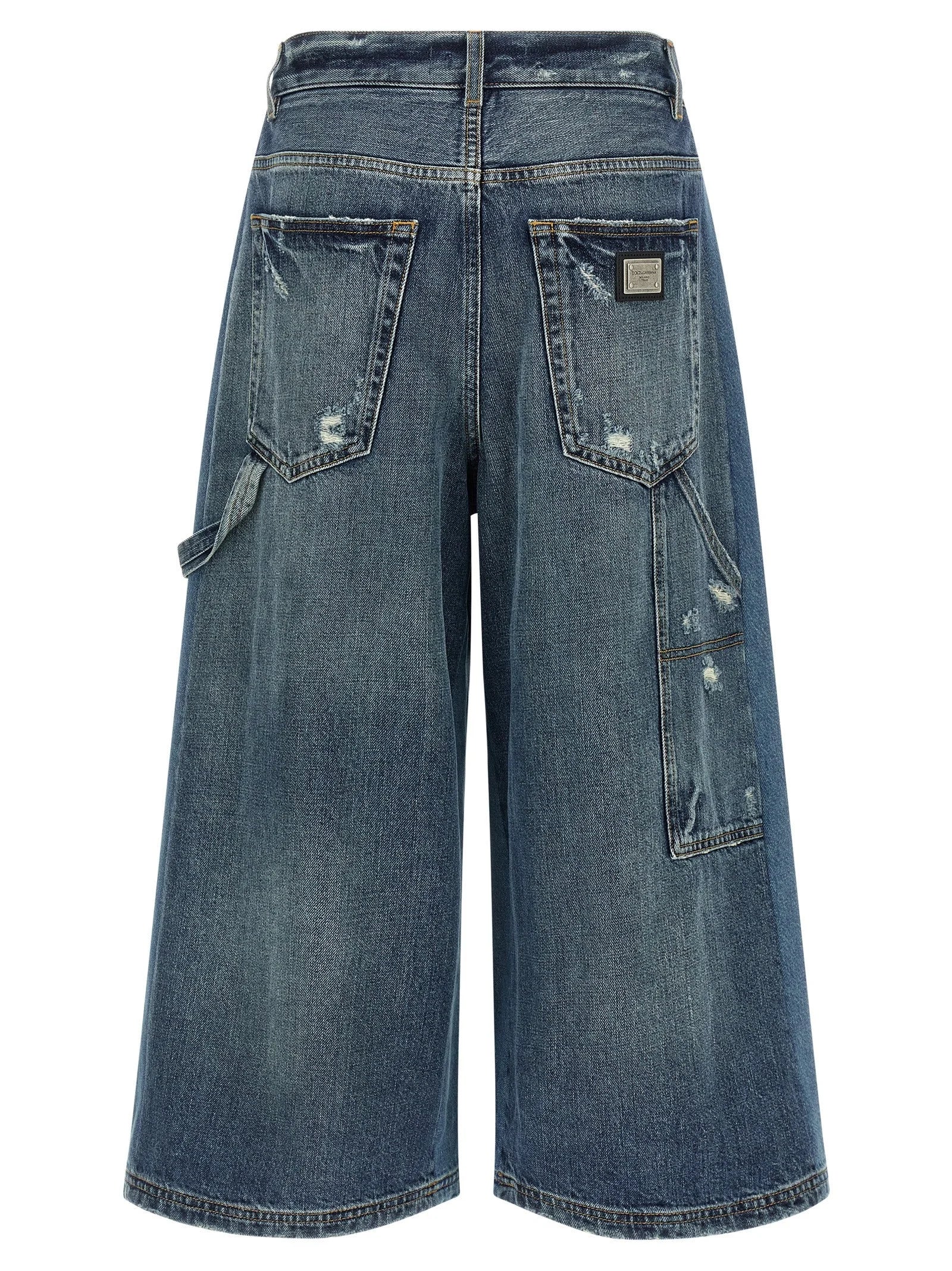 Dolce & Gabbana Blue Cotton Bermuda Shorts