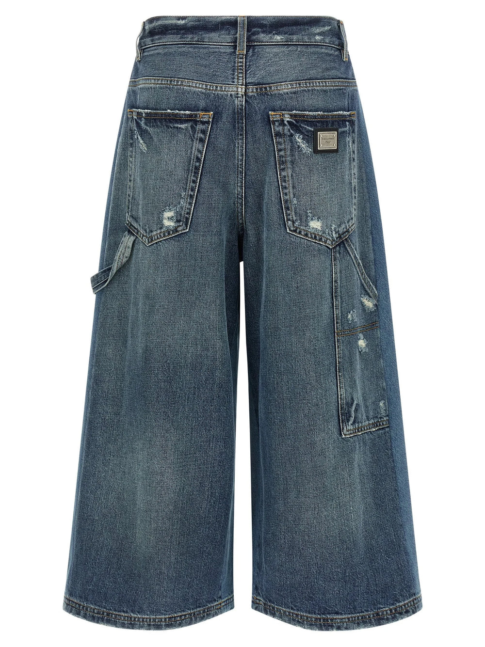 Dolce & Gabbana Blue Cotton Bermuda Shorts