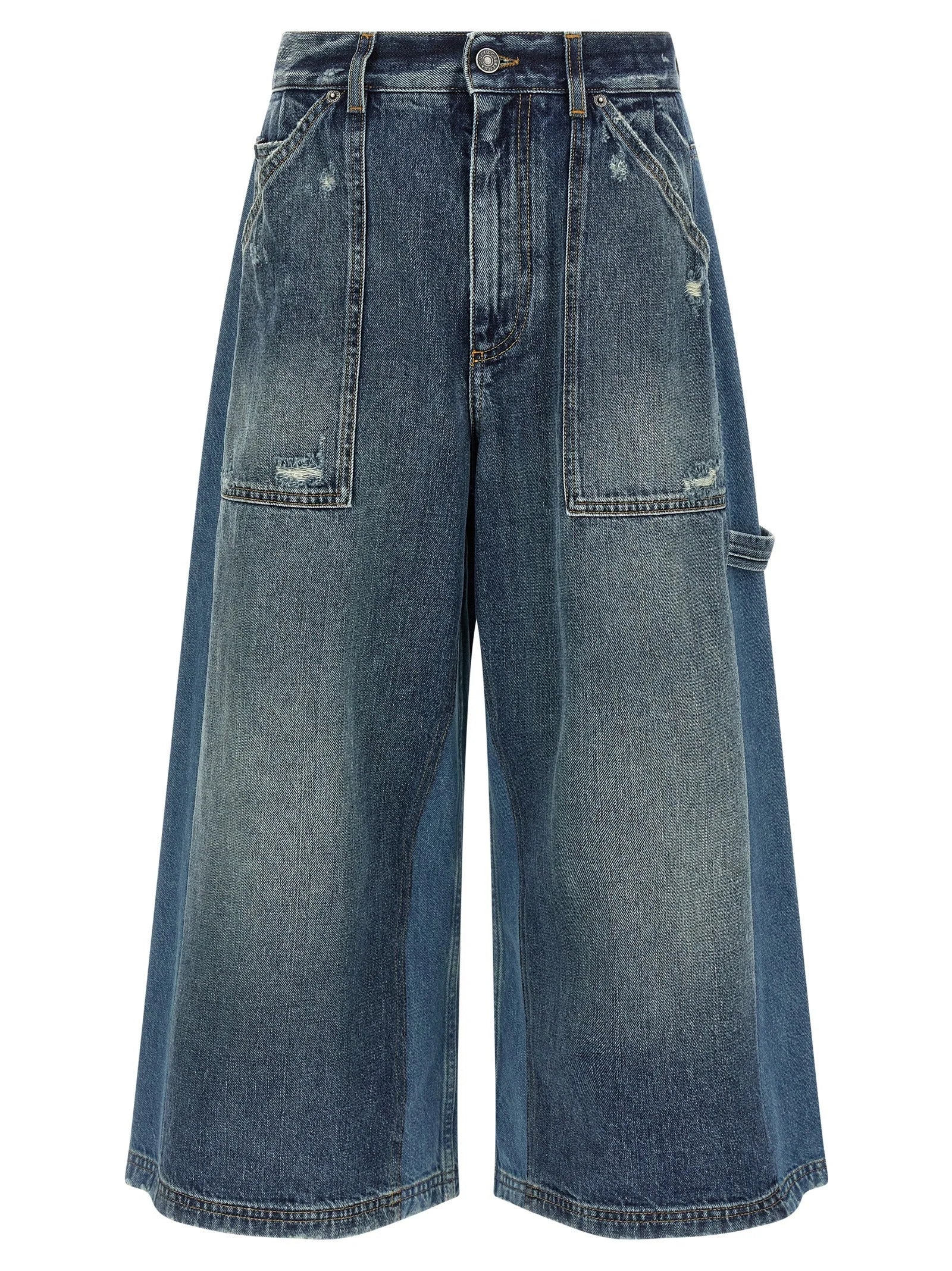 Dolce & Gabbana Blue Cotton Bermuda Shorts