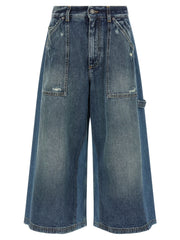 Dolce & Gabbana Blue Cotton Bermuda Shorts