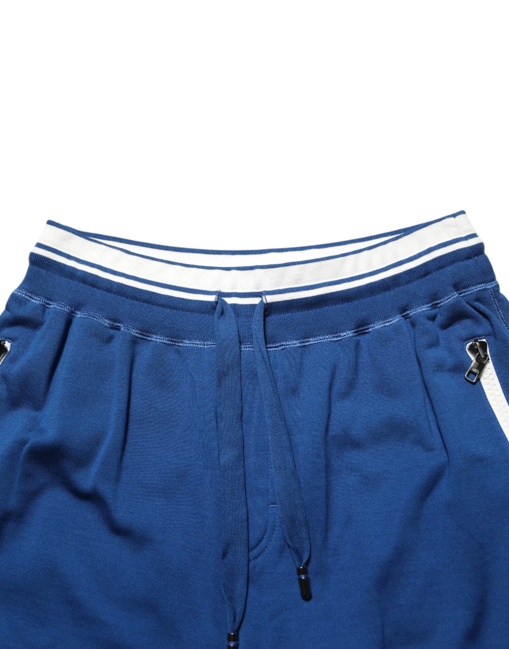 Dolce & Gabbana Blue Cotton Blend Bermuda Sweatpants Shorts - Bermudas