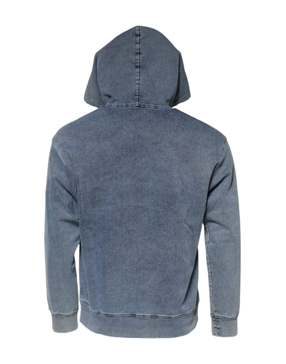 Dolce & Gabbana Blue Cotton Blend Hooded Sweatshirt Sweater - IT50 | L
