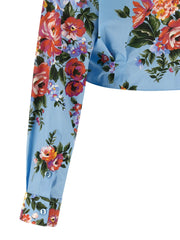 Dolce & Gabbana Blue Cotton Blouse