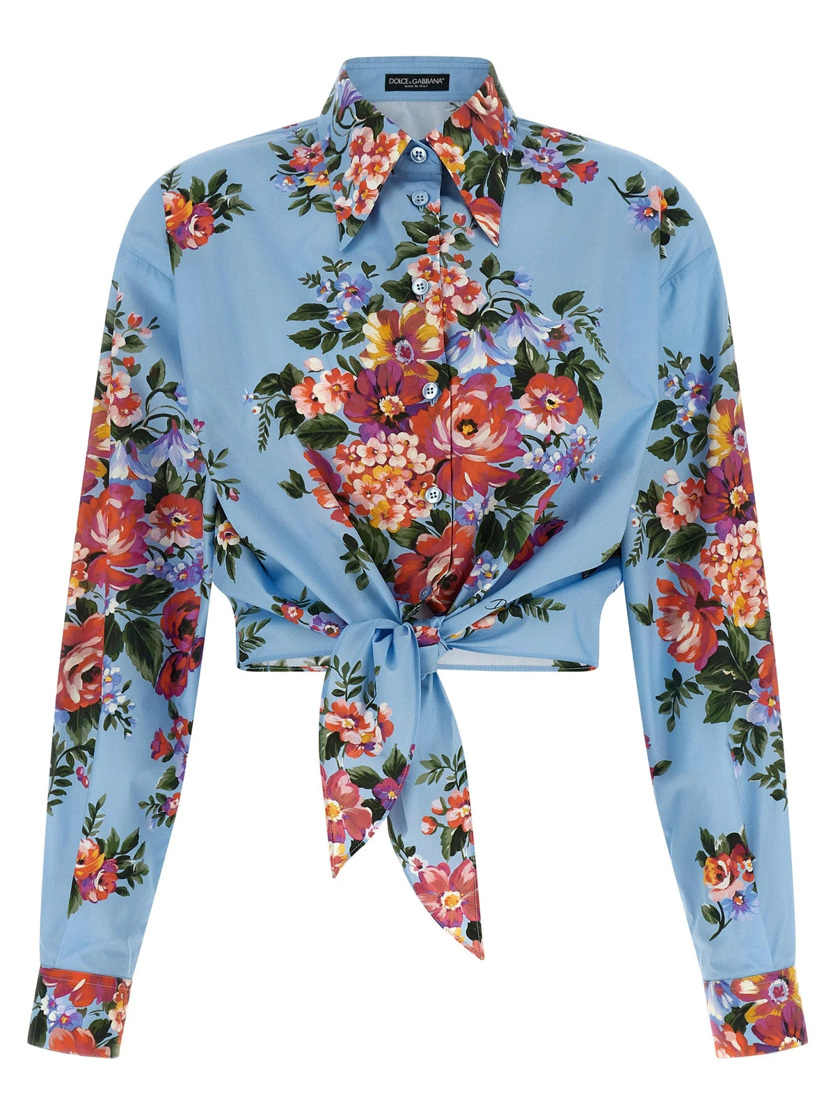 Dolce & Gabbana Blue Cotton Blouse