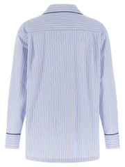 Dolce & Gabbana Blue Cotton Blouse