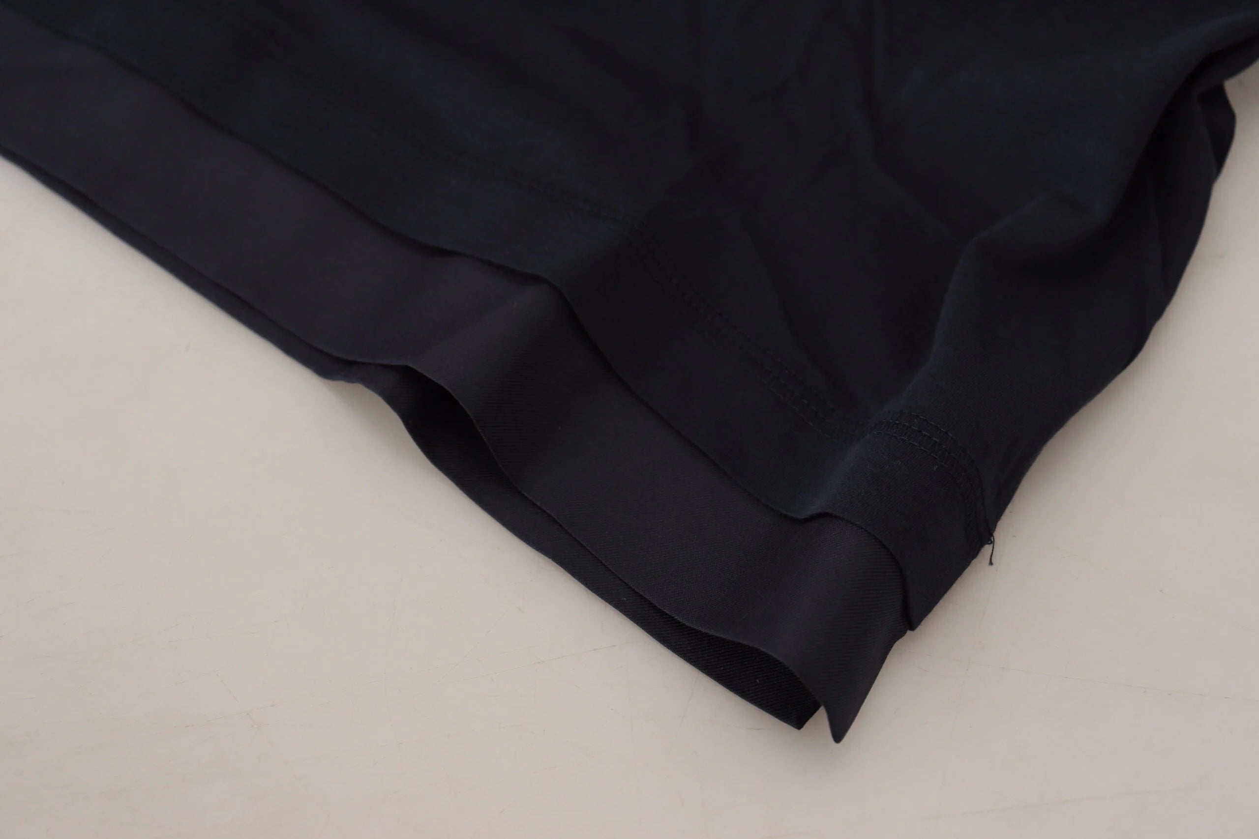 Dolce & Gabbana Blue Cotton Button Crewneck Pullover Sweater - IT46 | S - Sweaters