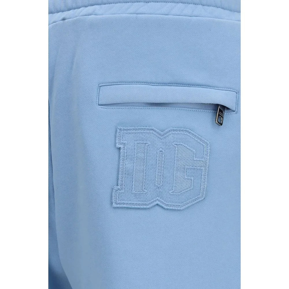 Dolce & Gabbana Blue Cotton Casual Pants - IT46 | S