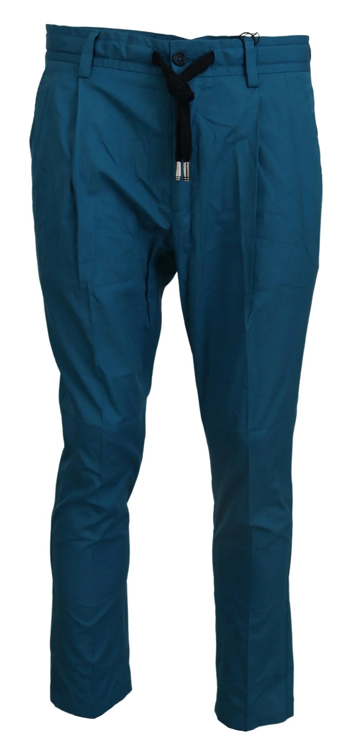 Dolce & Gabbana Blue Cotton Chinos Trousers Pants - Chinos