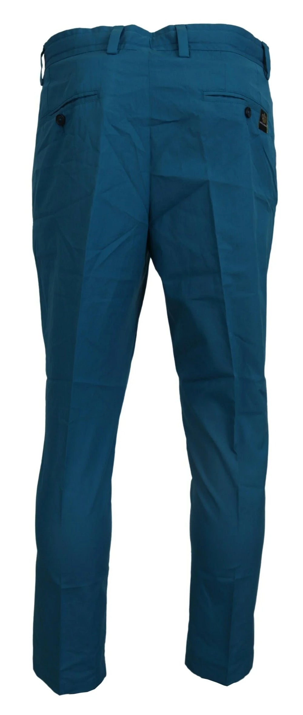 Dolce & Gabbana Blue Cotton Chinos Trousers Pants - Chinos
