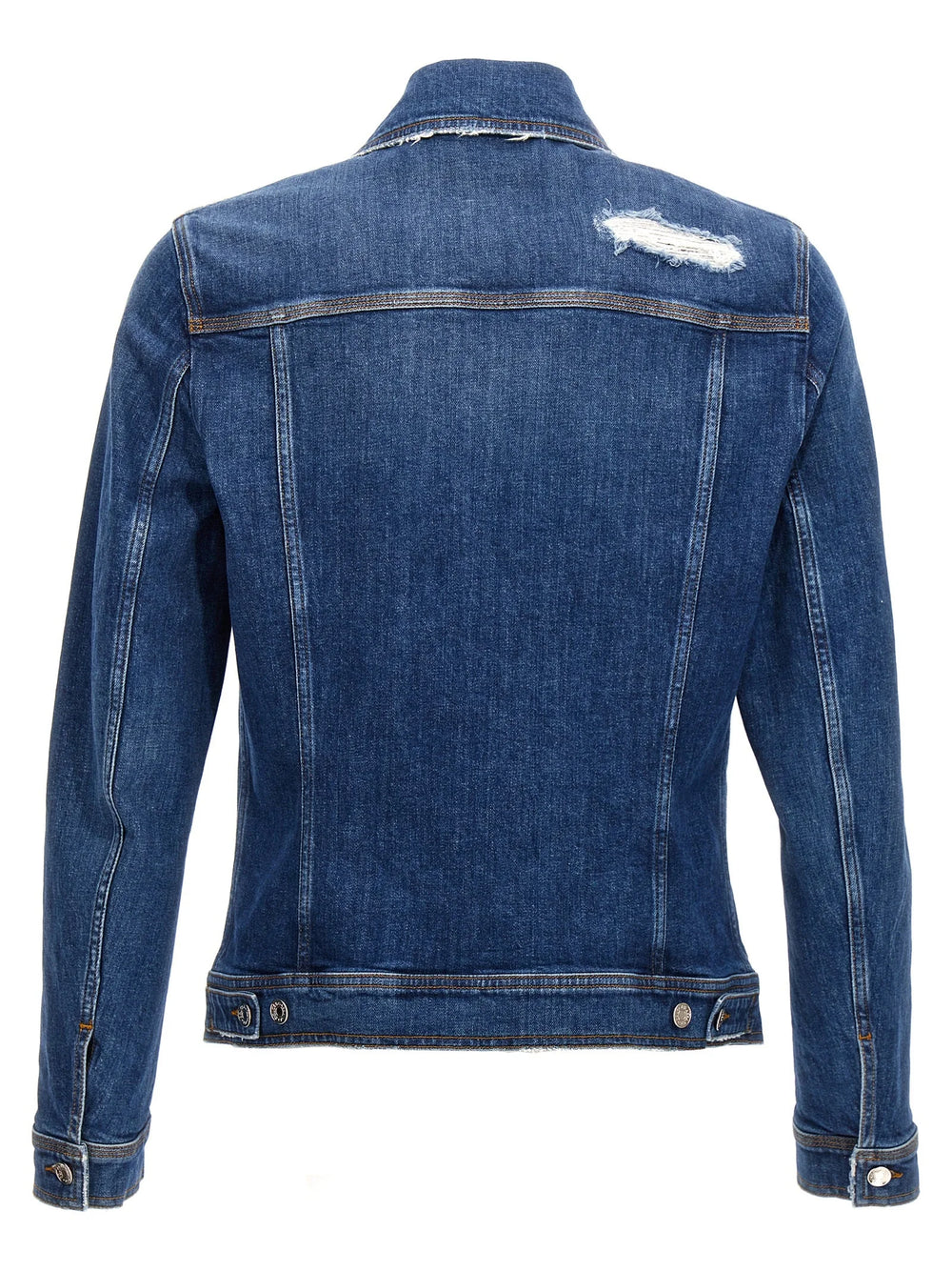 Dolce & Gabbana Blue Cotton Denim Jacket - 48 | M