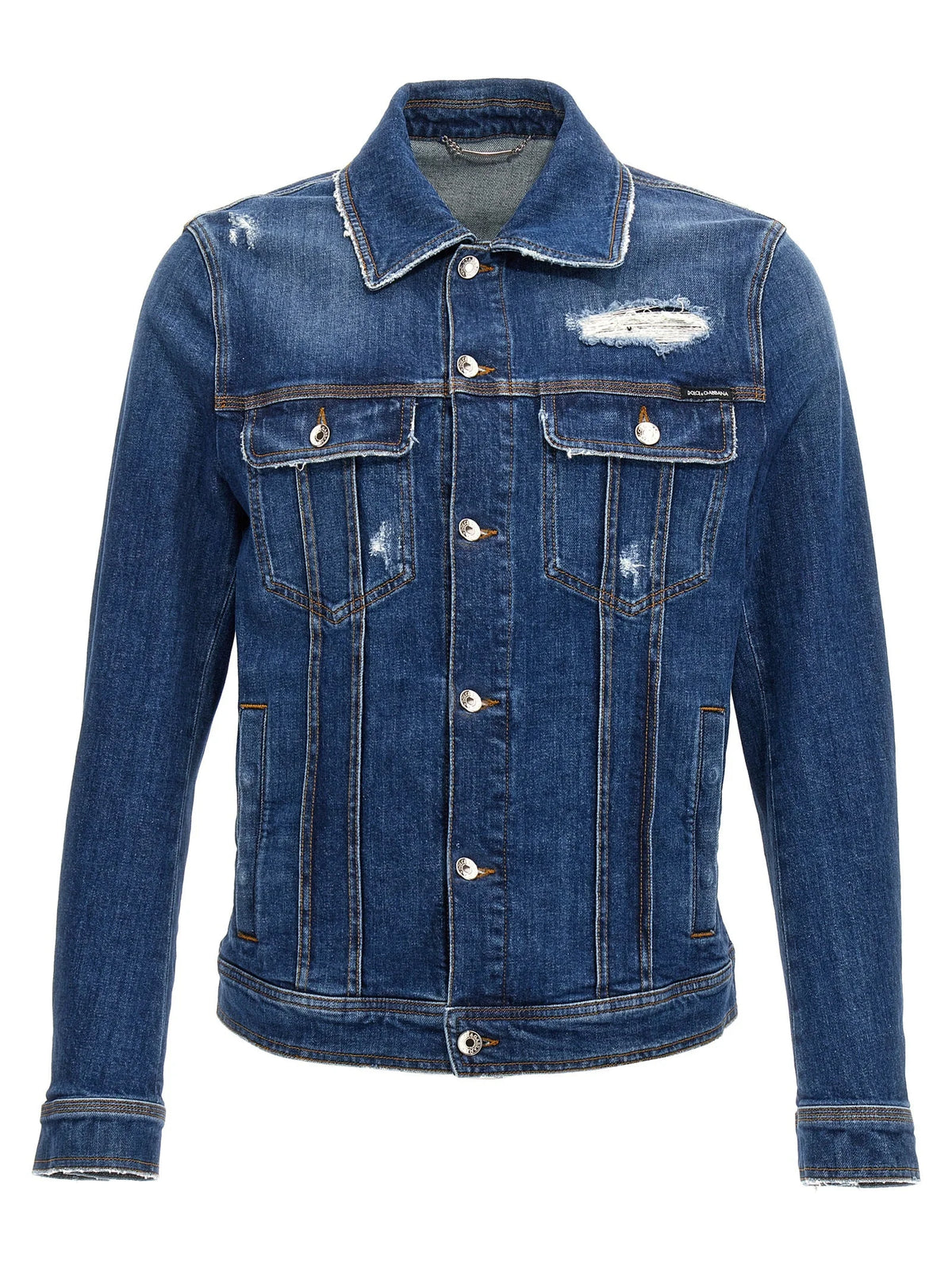 Dolce & Gabbana Blue Cotton Denim Jacket - 48 | M