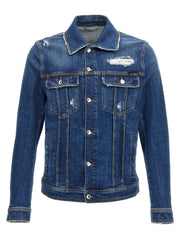 Dolce & Gabbana Blue Cotton Denim Jacket - 48 | M