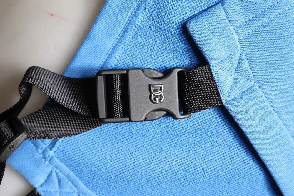 Dolce & Gabbana Blue Cotton Hooded Men Sportswear One Size Vest - One Size - Hoodies