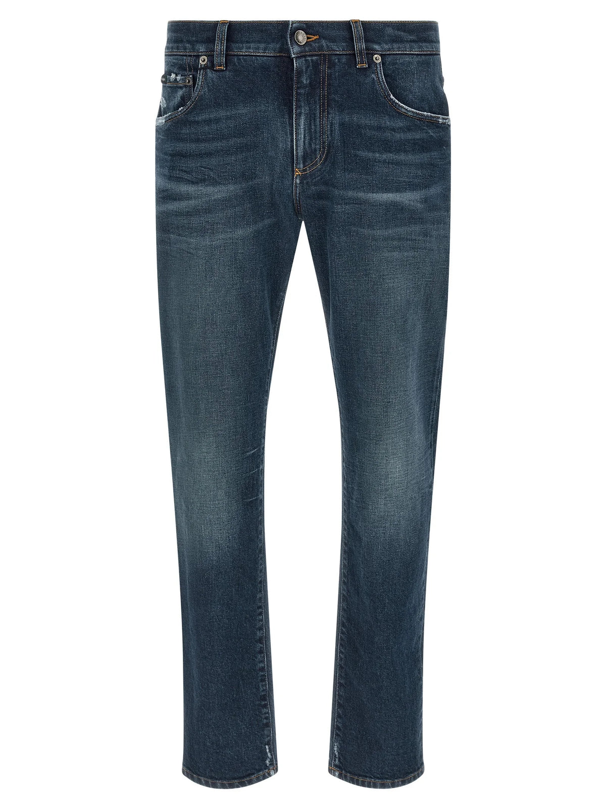 Dolce & Gabbana Blue Cotton Jeans Denim