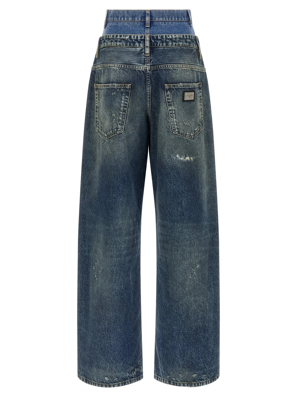 Dolce & Gabbana Μπλε Βαμβακερό Τζιν Denim