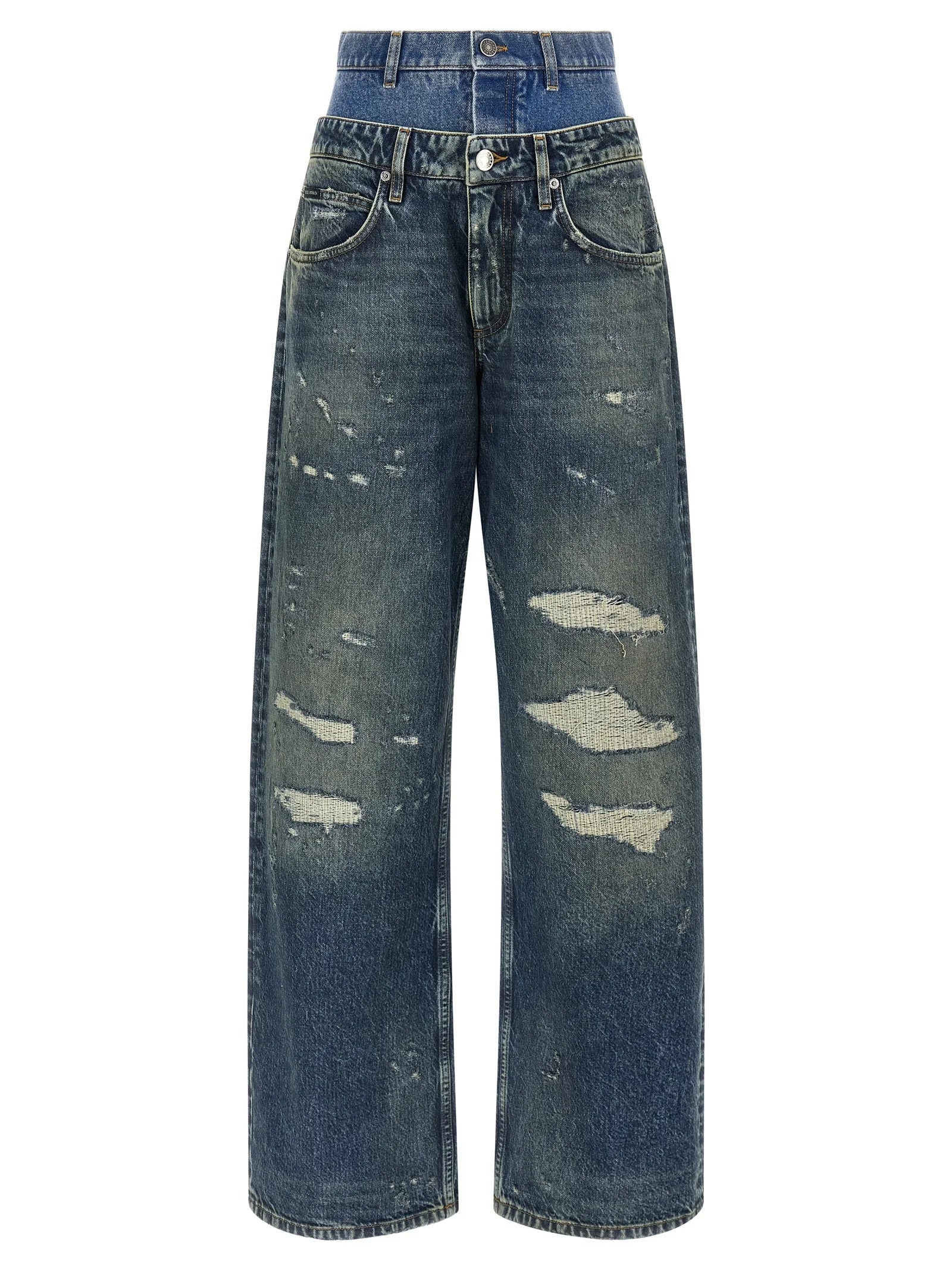 Dolce & Gabbana Μπλε Βαμβακερό Τζιν Denim
