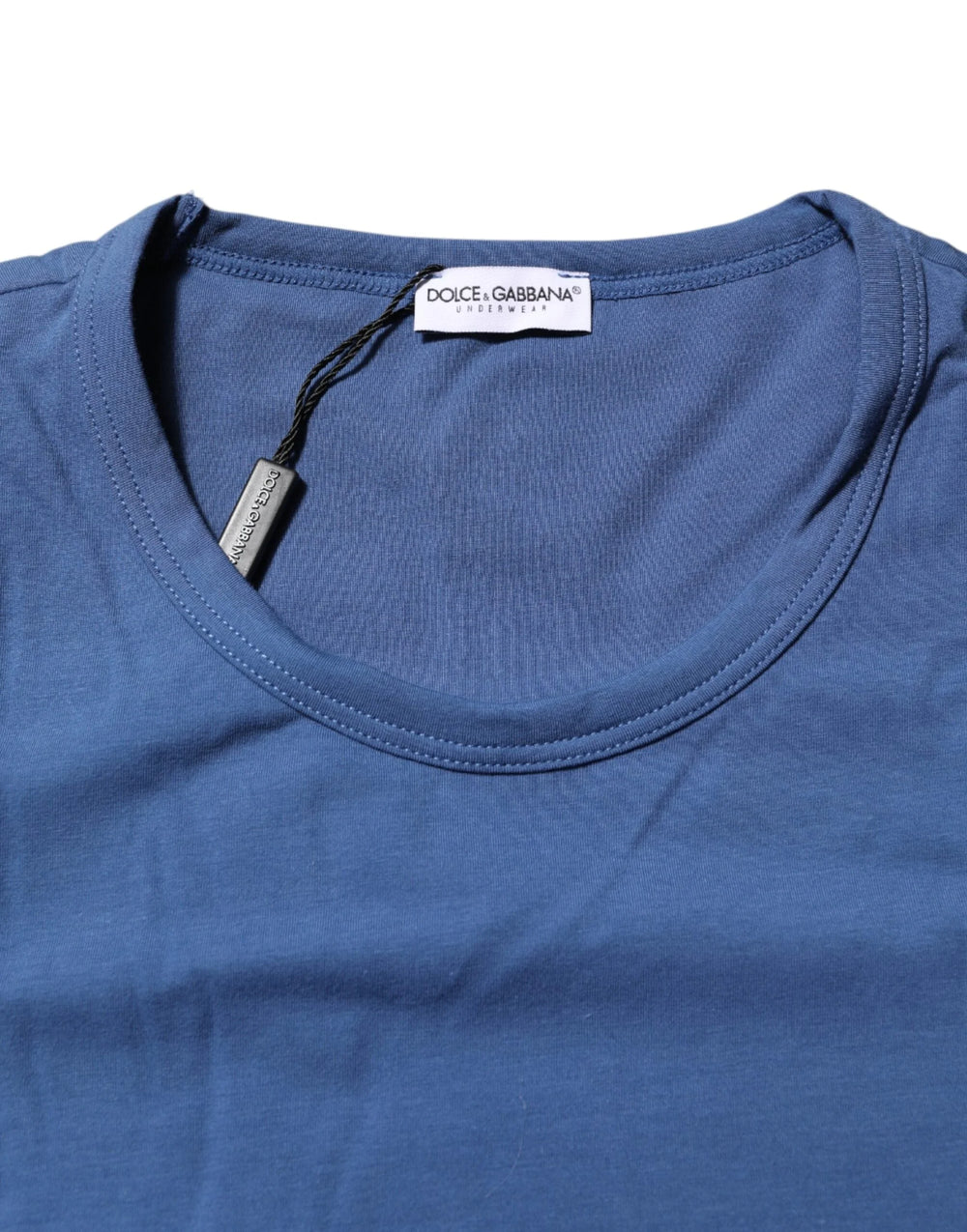 Dolce & Gabbana Blue Cotton Men Round Neck Underwear T-shirt - Men’s Undershirts