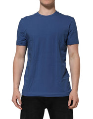 Dolce & Gabbana Blue Cotton Men Round Neck Underwear T-shirt - Men’s Undershirts