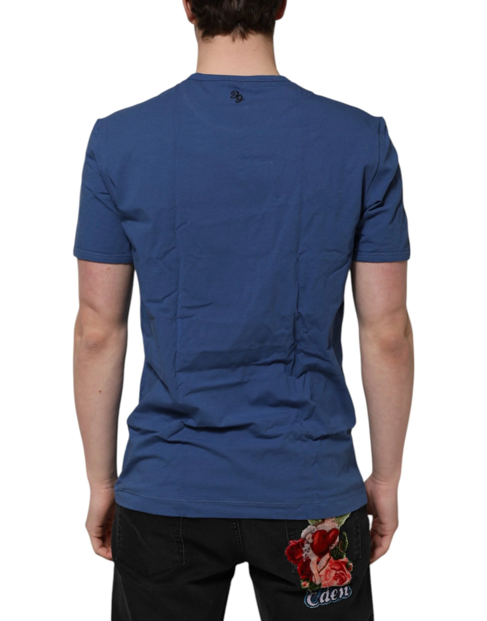 Dolce & Gabbana Blue Cotton Men Round Neck Underwear T-shirt - Men’s Undershirts