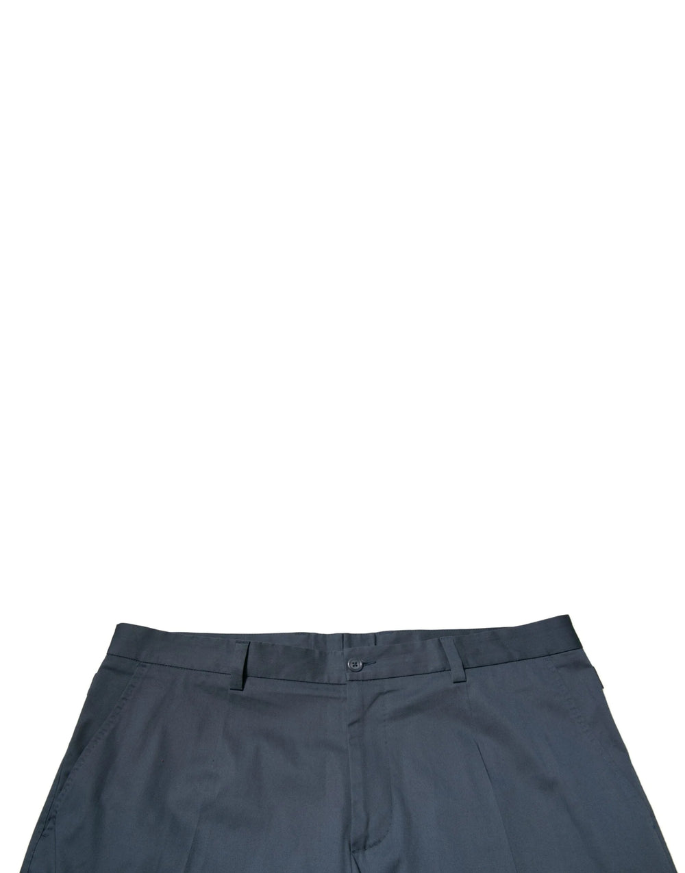 Dolce & Gabbana Blue Cotton Men Skinny Dress Pants - IT56 | XXL - Trousers