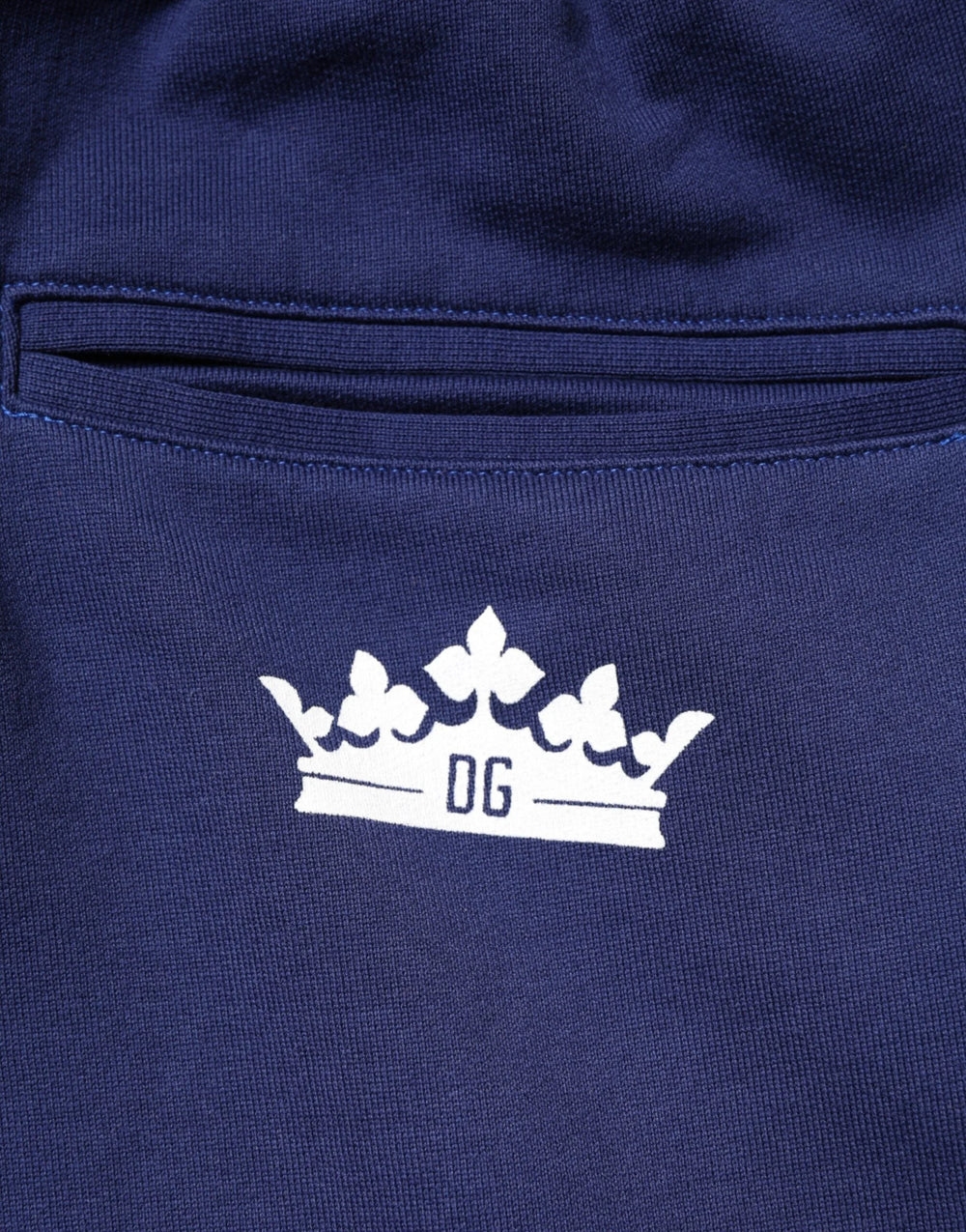 Dolce & Gabbana Blue Cotton Mid Waist Jogger Trousers Pants - IT56 | XXL