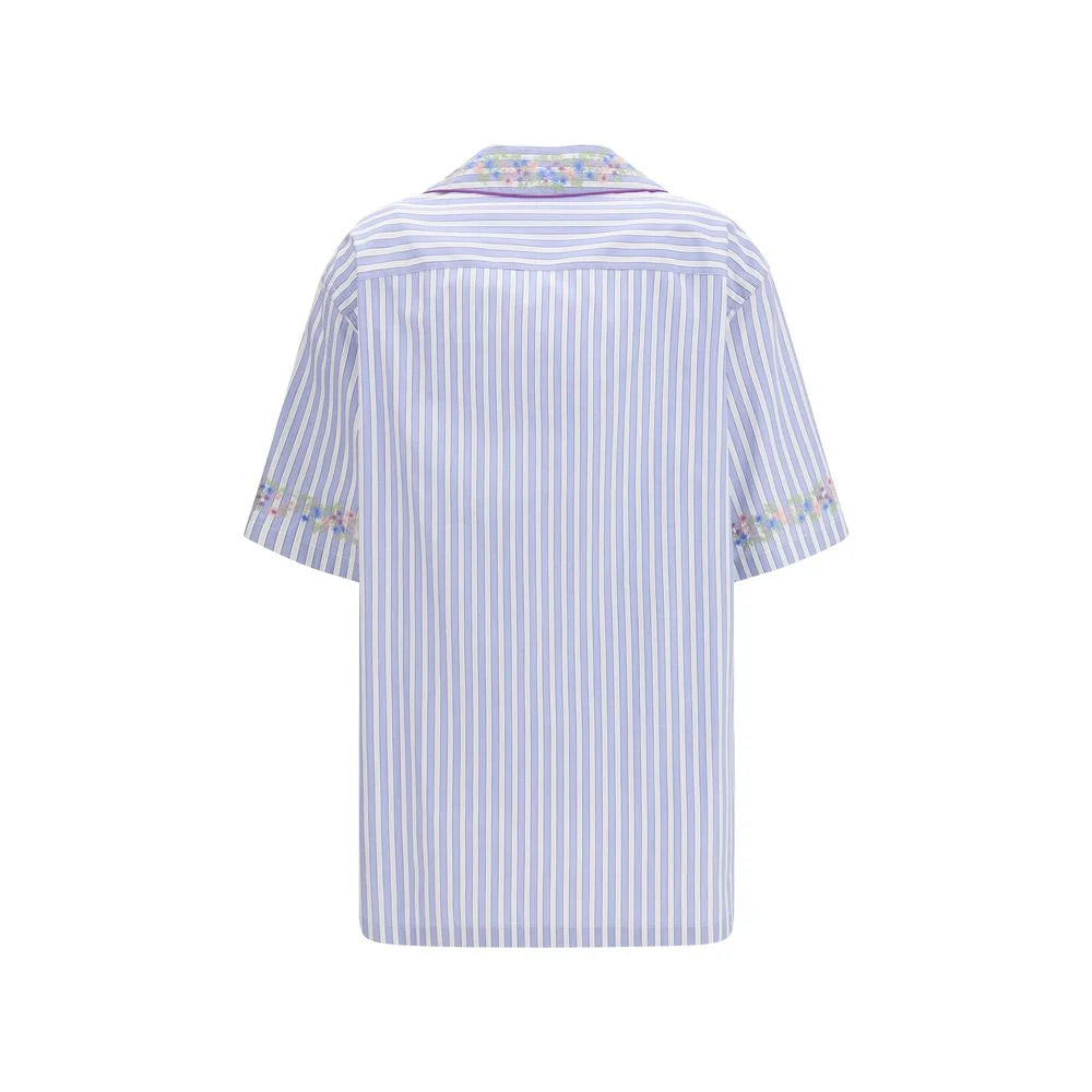 Dolce & Gabbana Kék Pamut Mintás Ing - IT40 | M