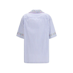 Dolce & Gabbana Kék Pamut Mintás Ing - IT40 | M