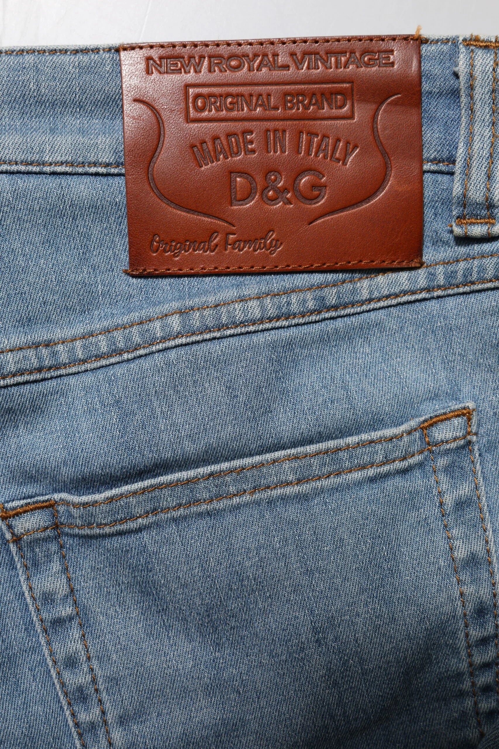 Dolce & Gabbana Blue Cotton PRETTY MidWaist Skinny Denim Jeans - IT40|S - Jeans