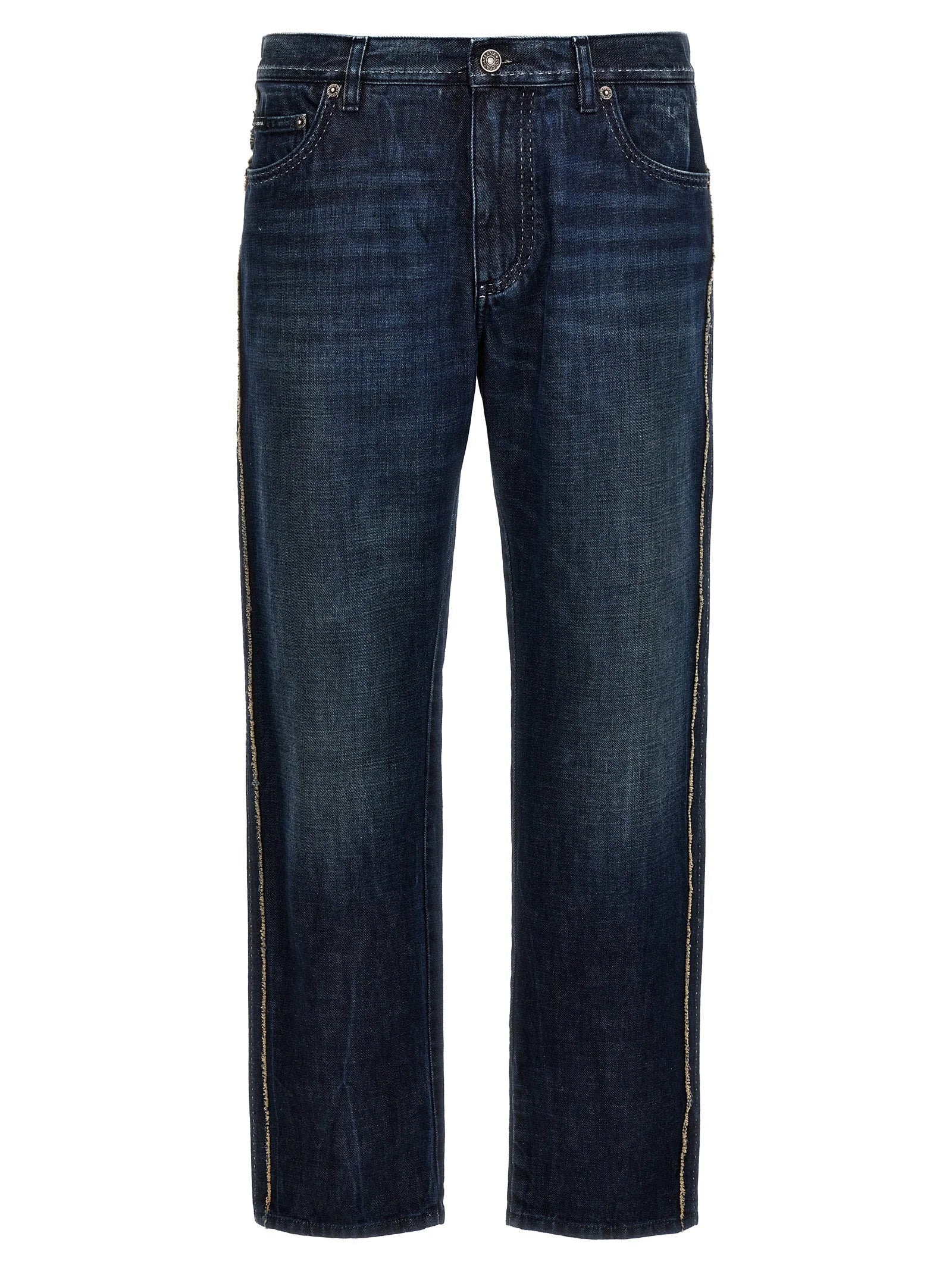 Dolce & Gabbana Blue Cotton Skinny Jeans - IT46 | S