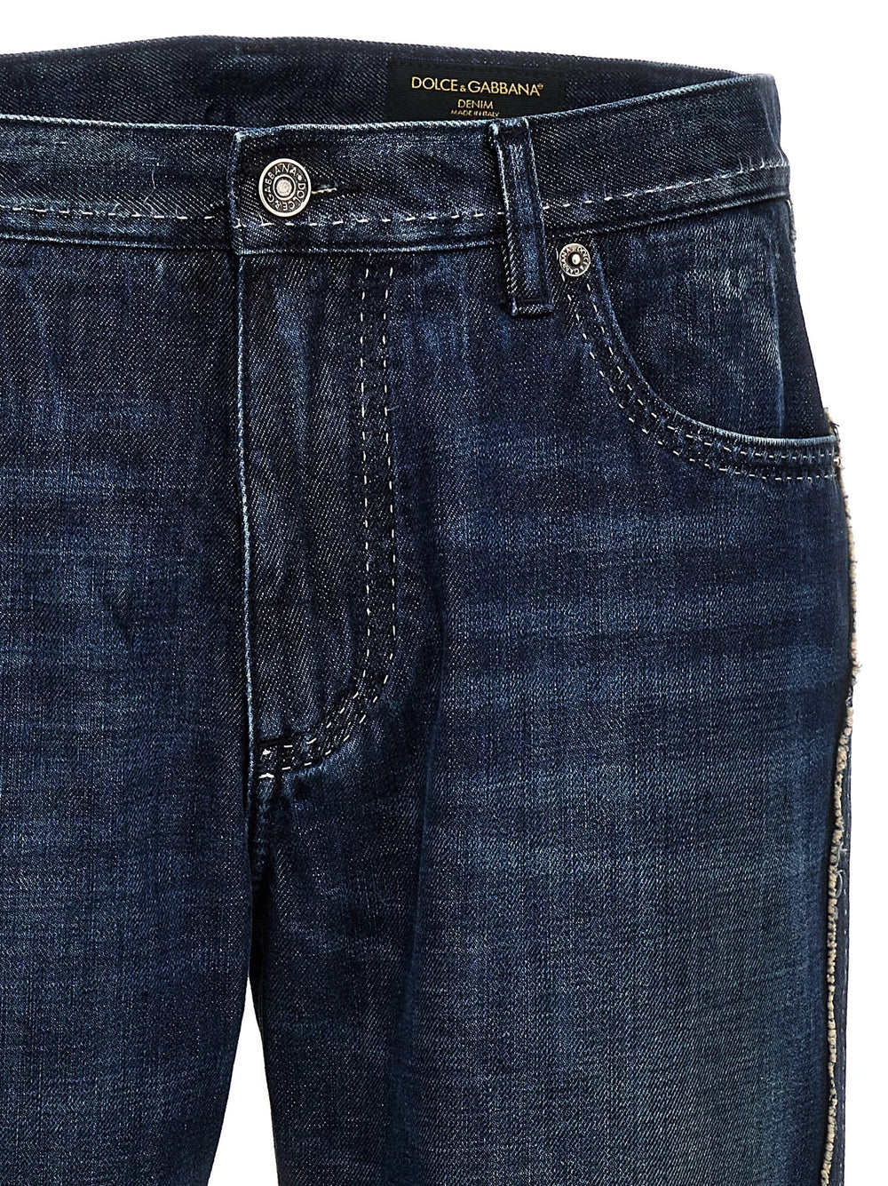 Dolce & Gabbana Blue Cotton Skinny Jeans - IT46 | S