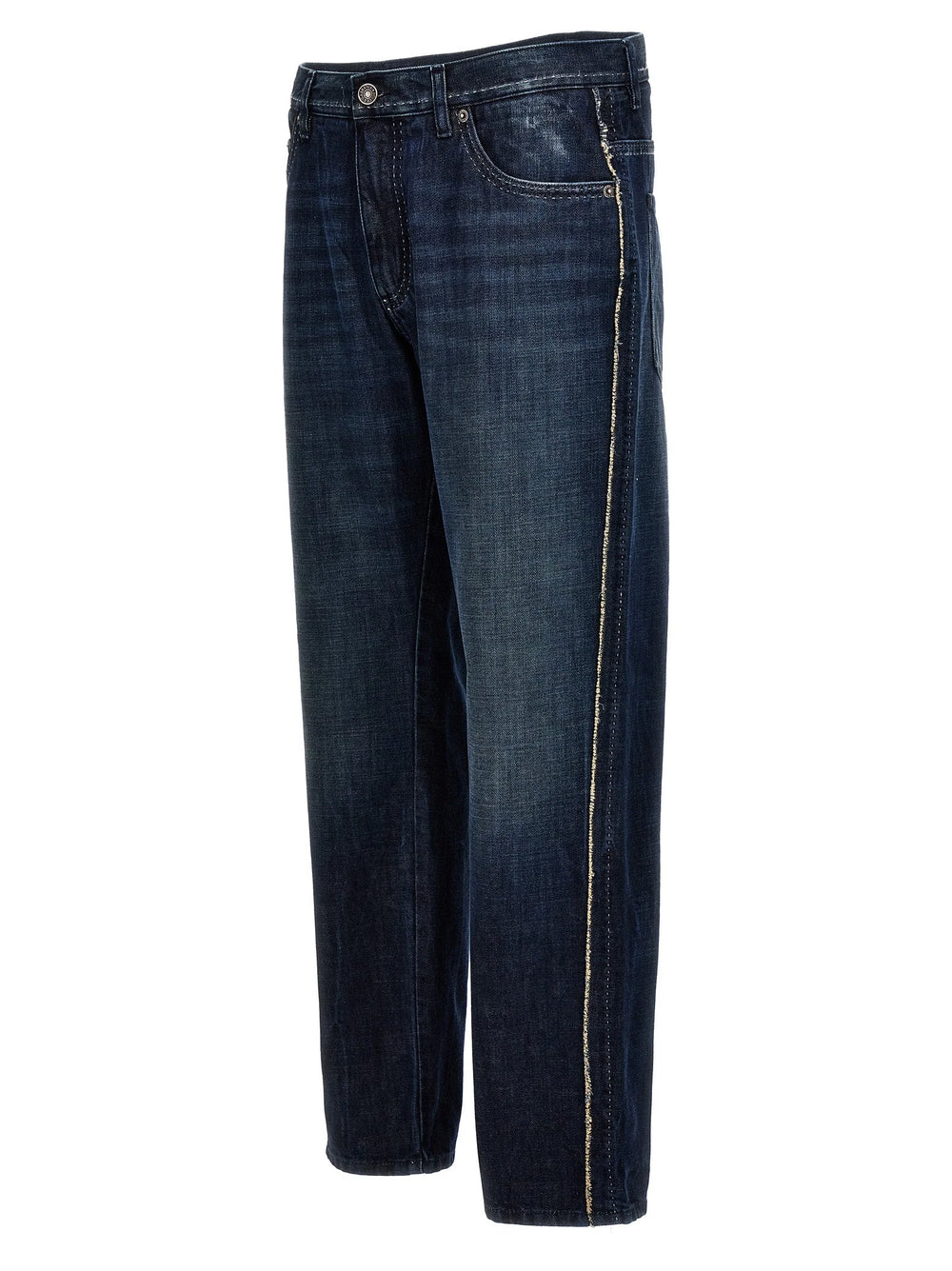 Dolce & Gabbana Blue Cotton Skinny Jeans - IT46 | S